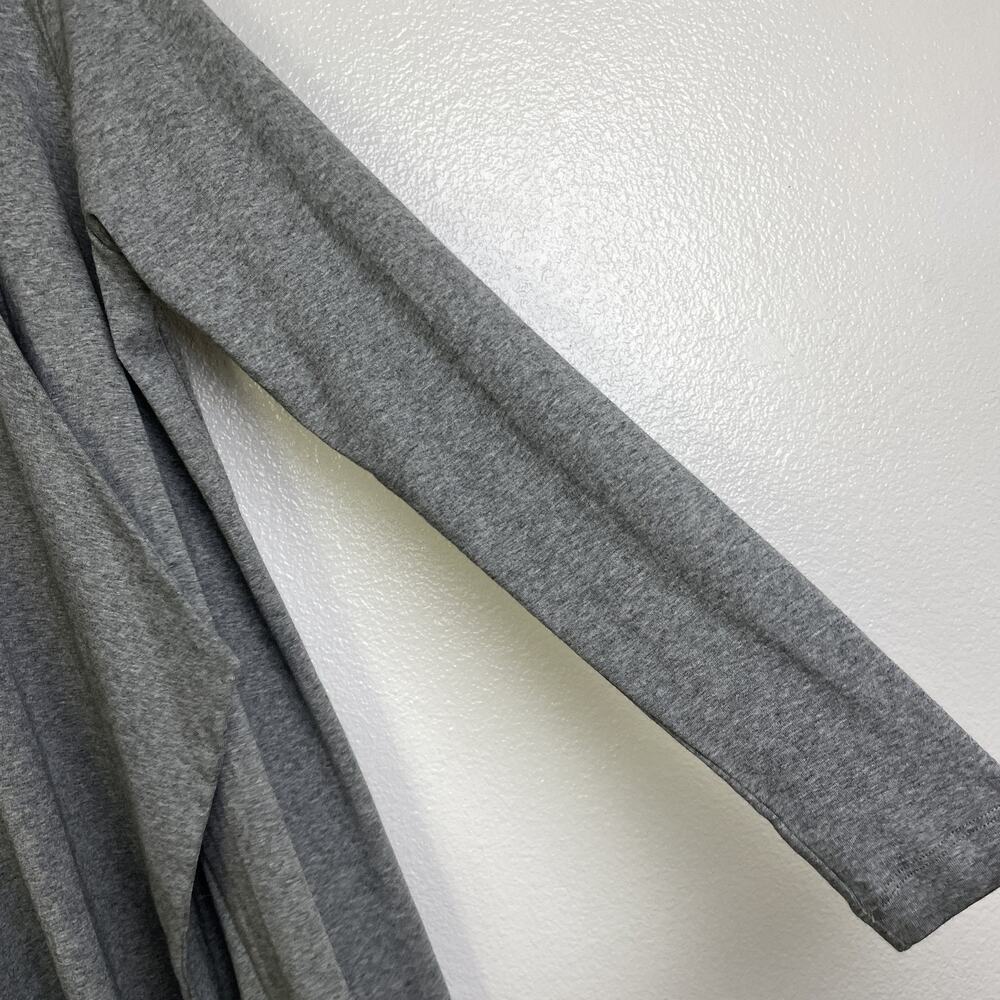 Indigenous Cardigan Womens XS Gray Organic Cotton Open Front Fair Trade Sweater - Picture 5 of 11